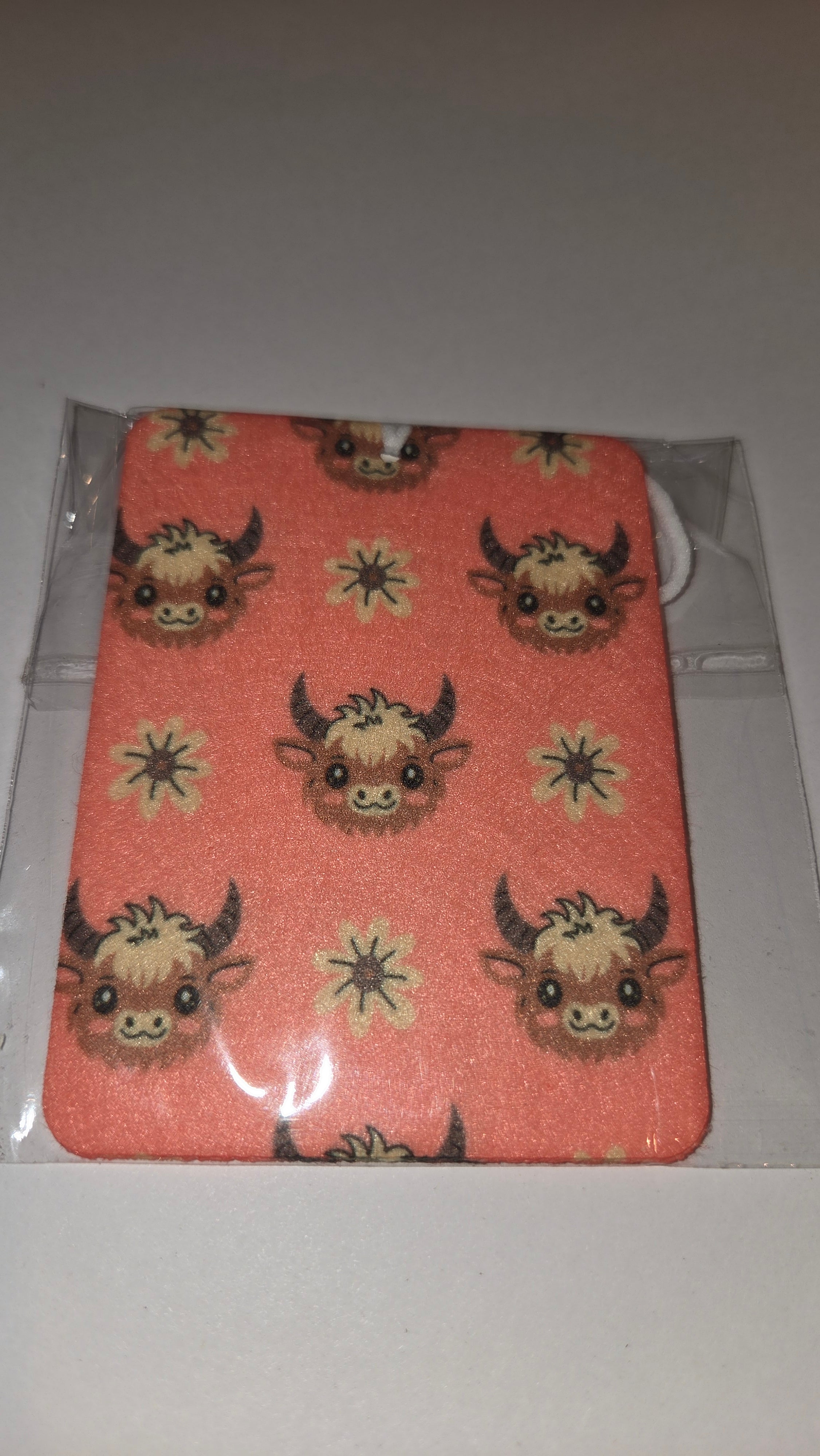 Pink highland cow heads