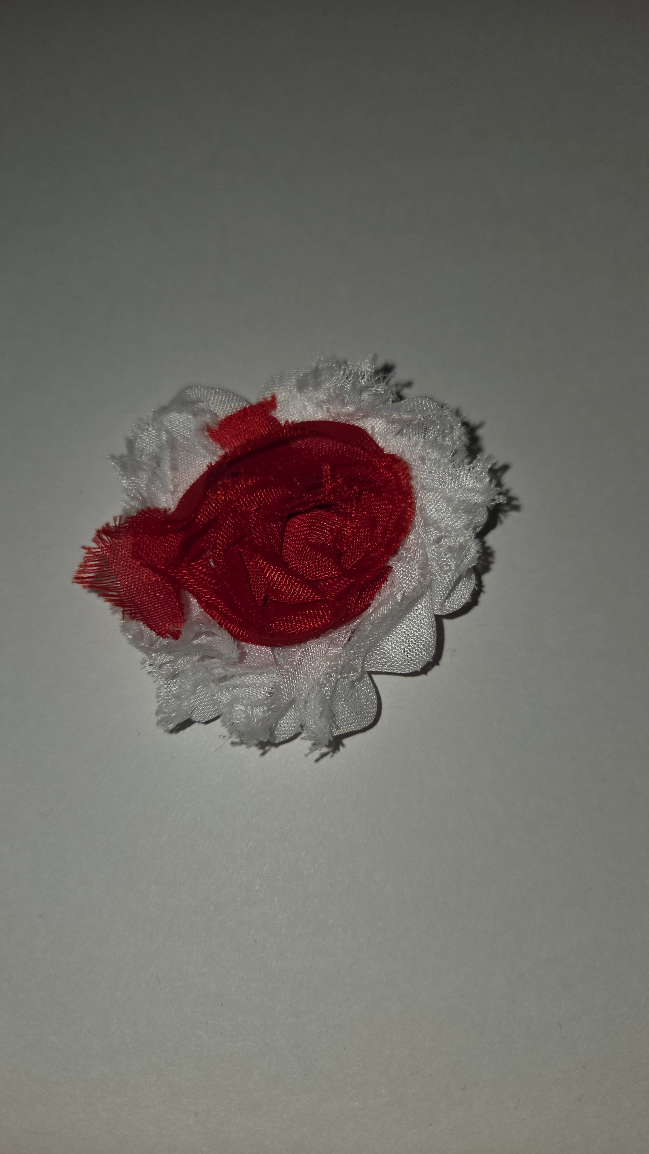 Red w/ White outline