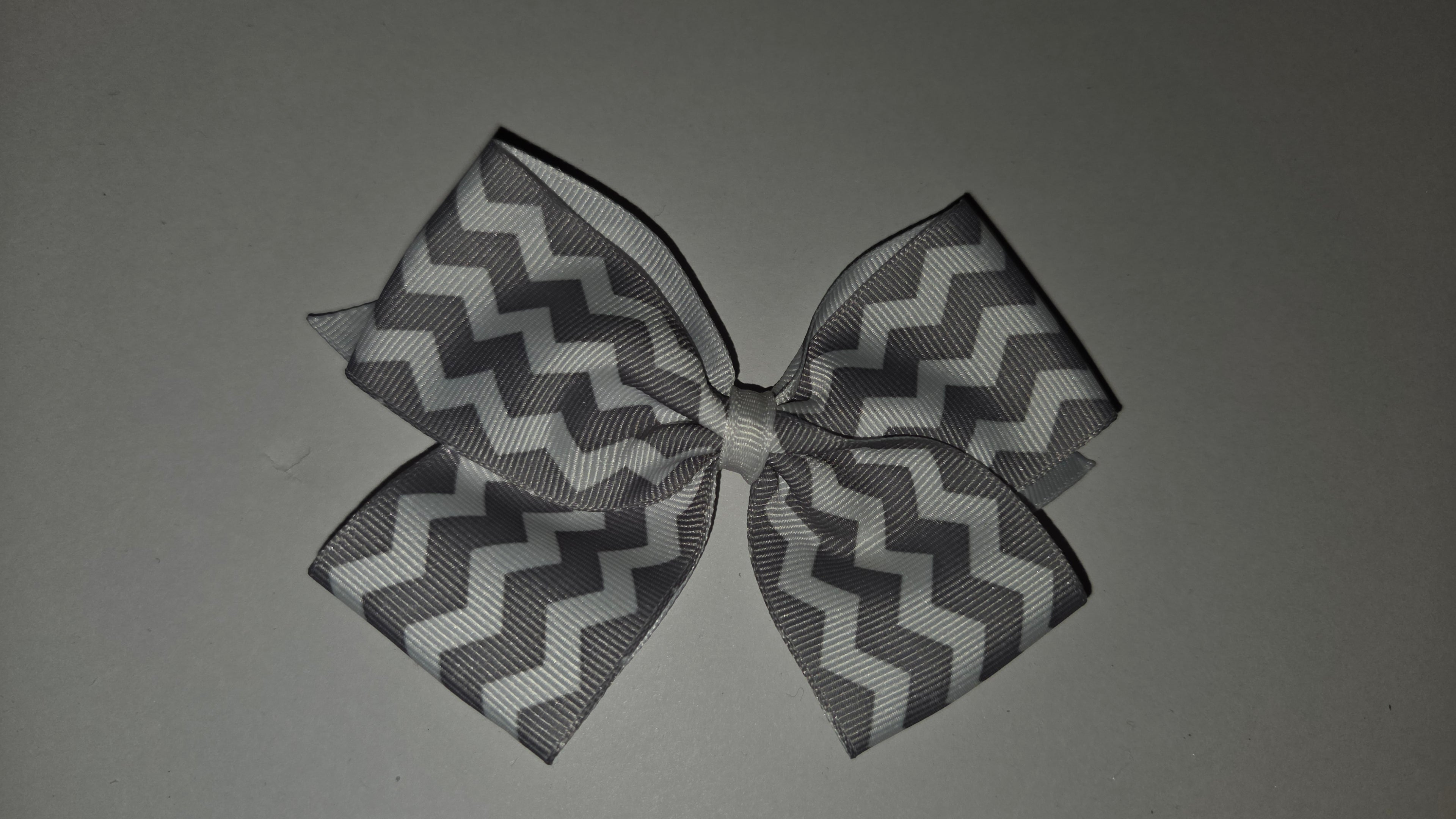 White and Grey Chevron