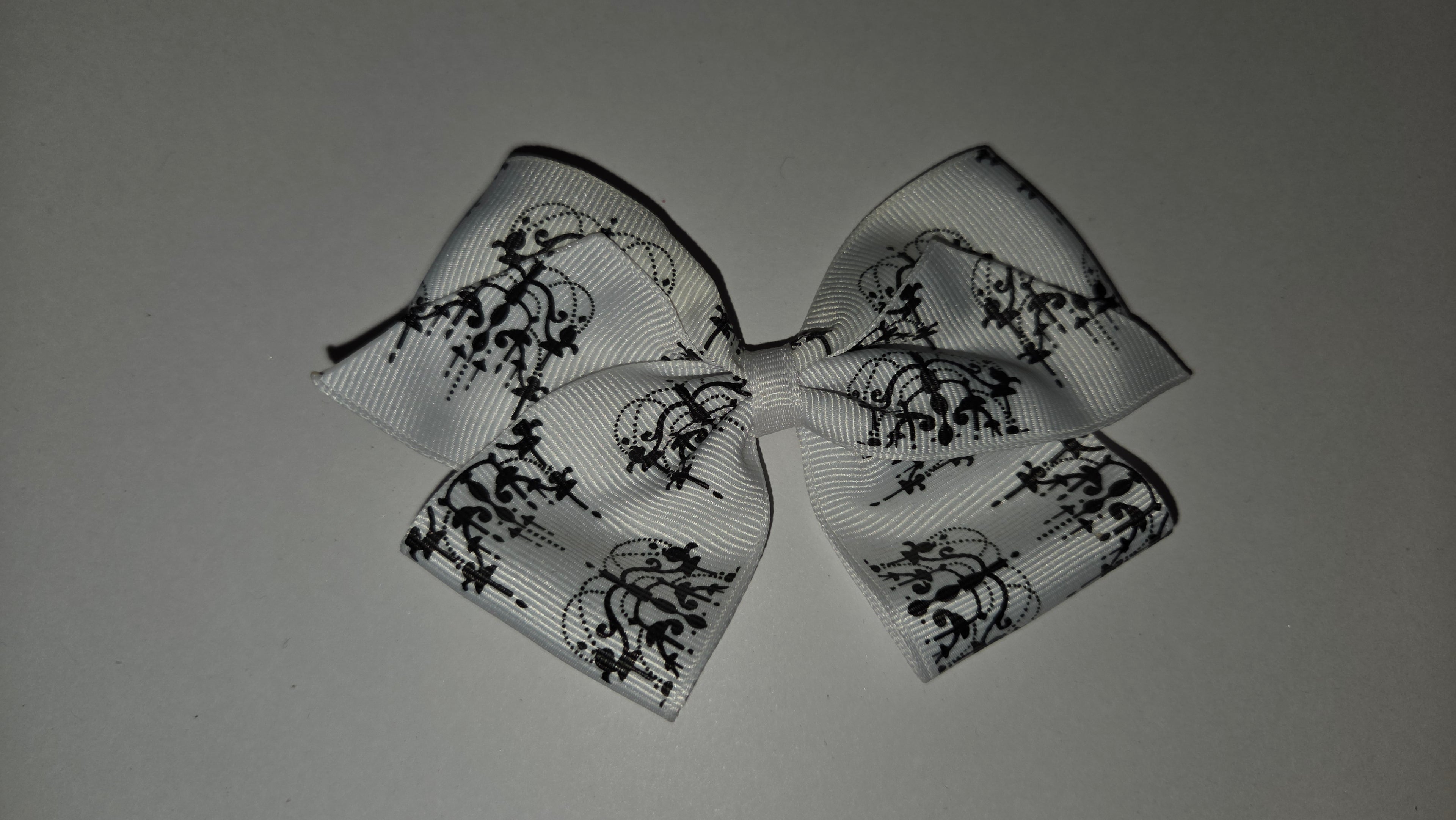 White with black chandler design