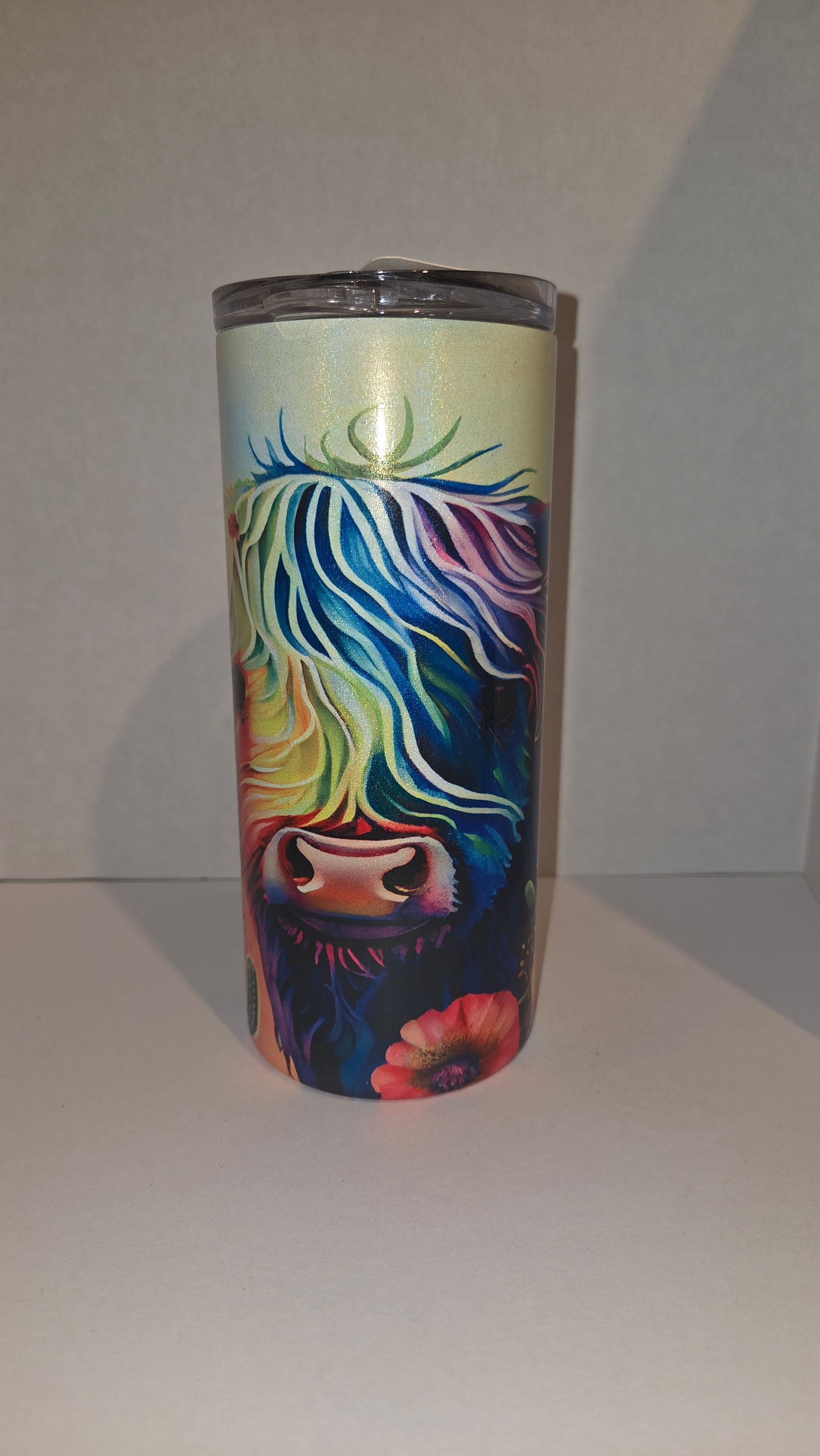Rainbow Highland Cow (holographic)