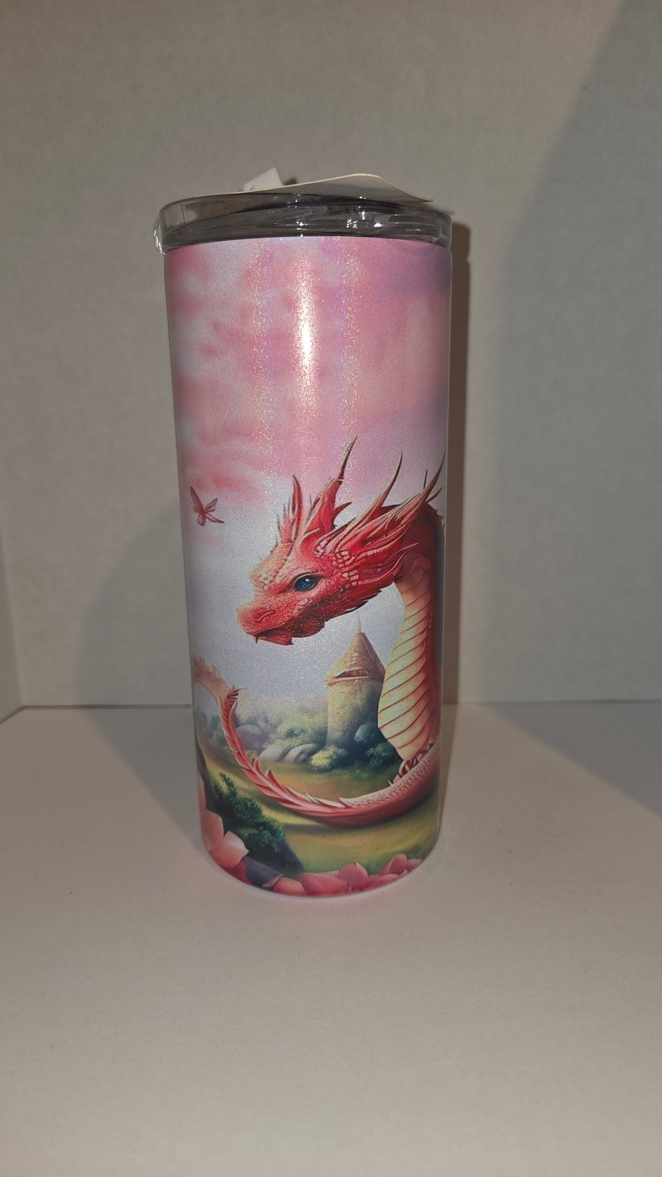 Pink Dragon and Castle (holographic)