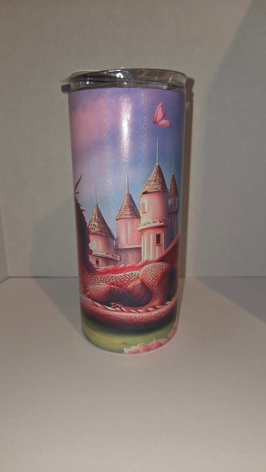 Pink Dragon and Castle (holographic)