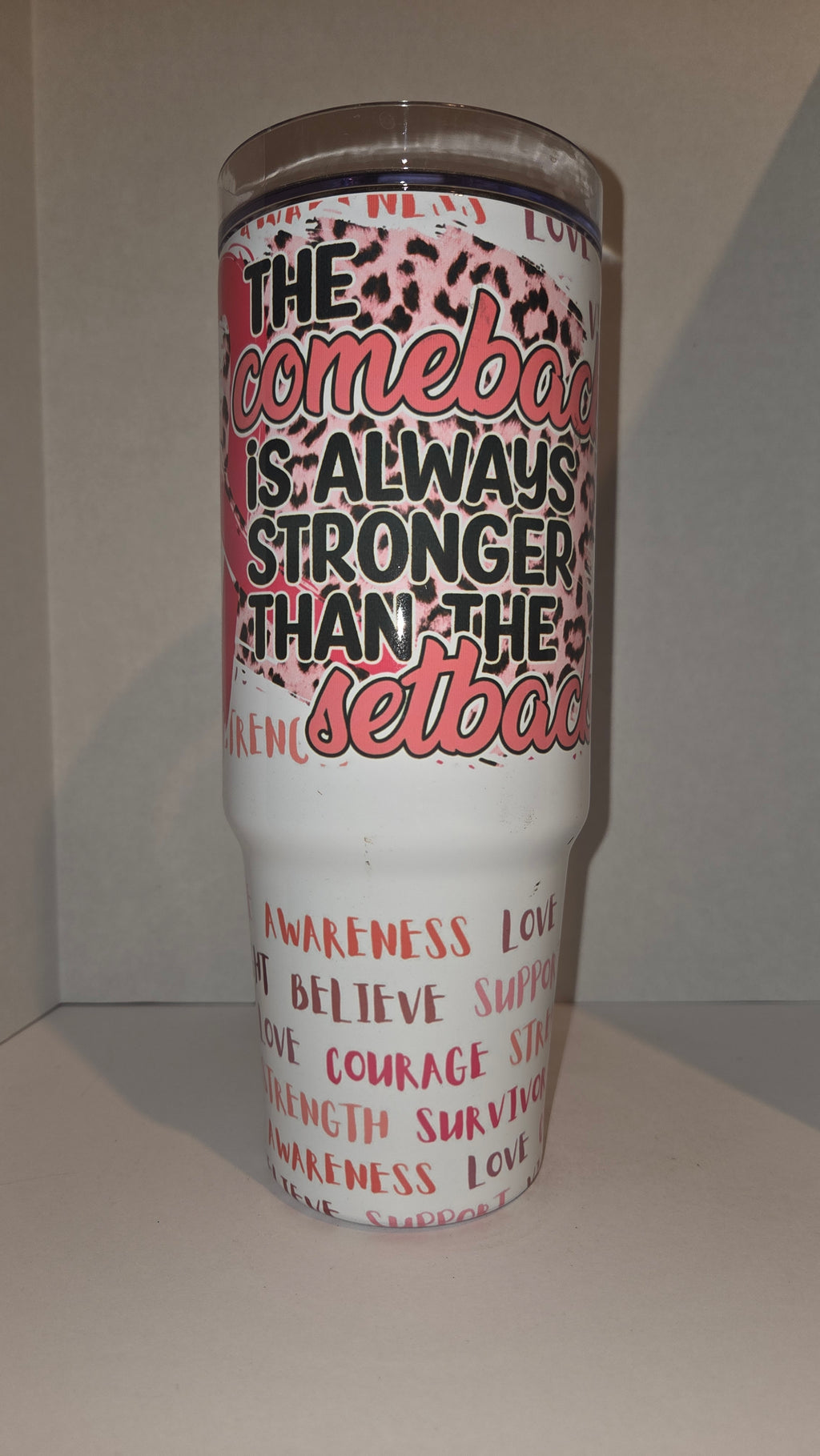The comeback is always stronger than the setback