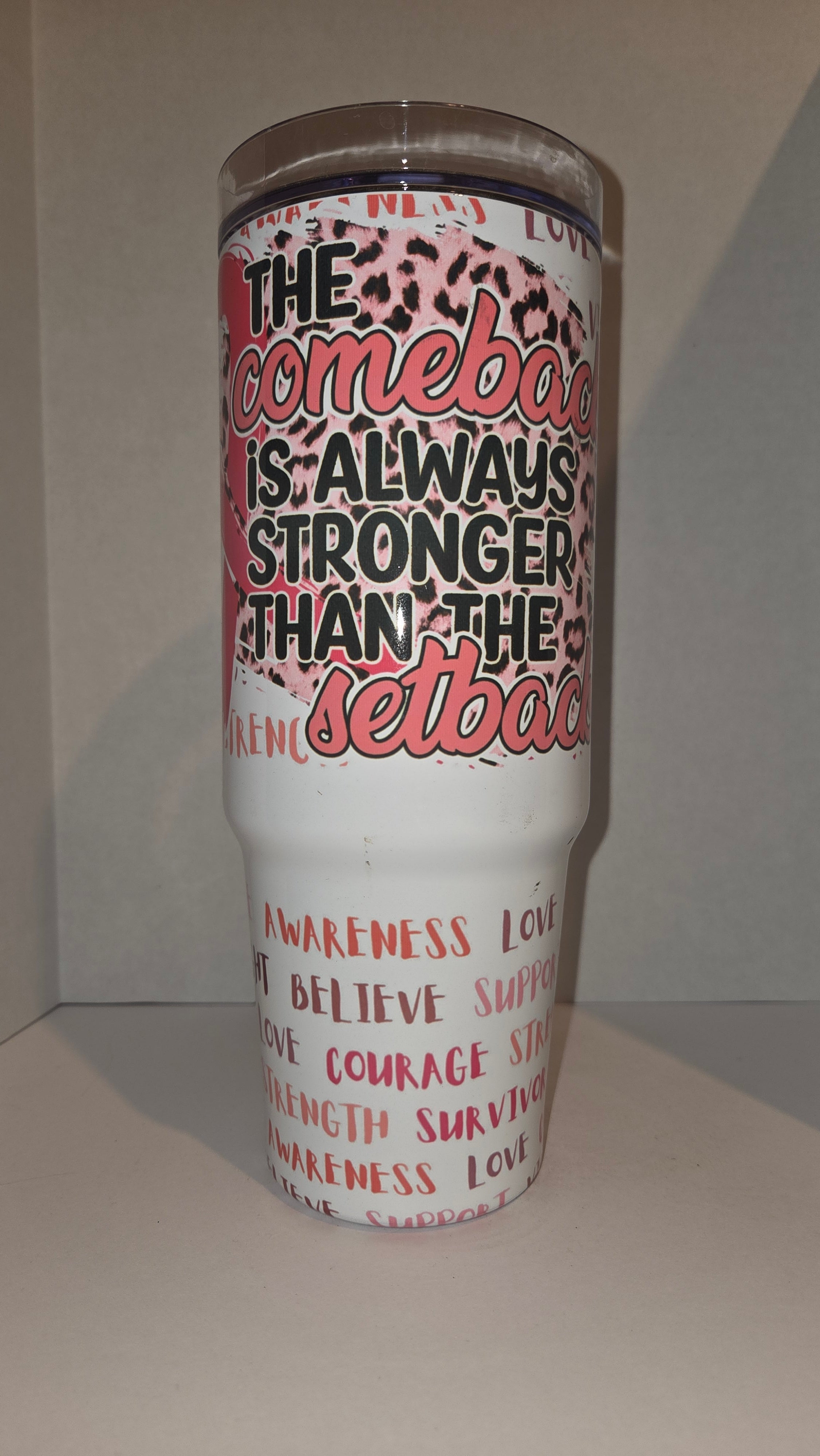 The comeback is always stronger than the setback