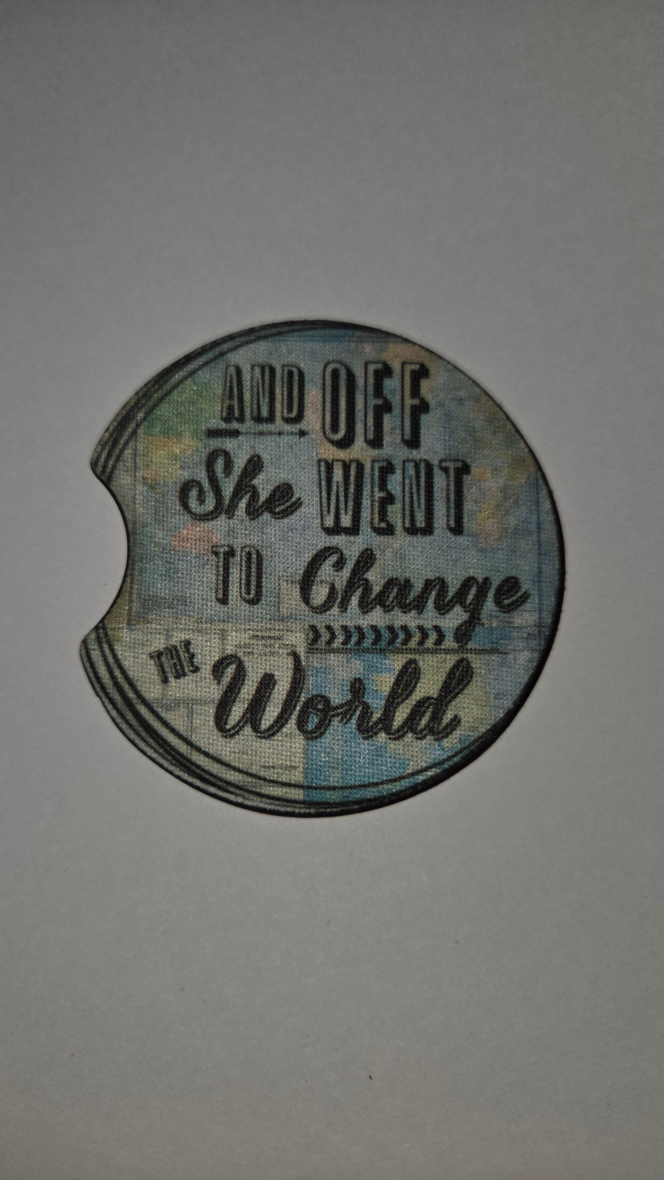 And off she went to change the world