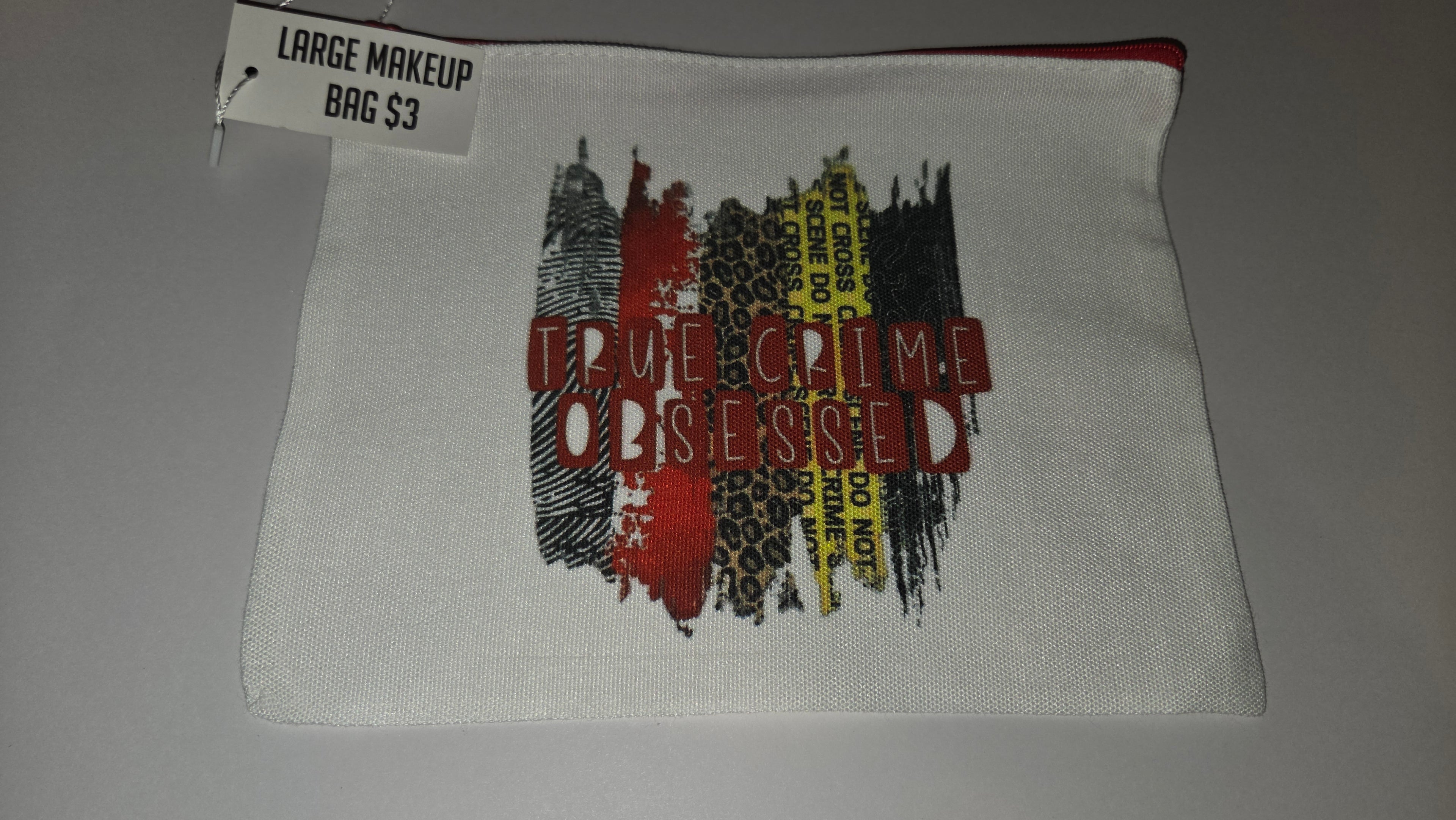 Large Canvas Bag- True Crime Obsessed